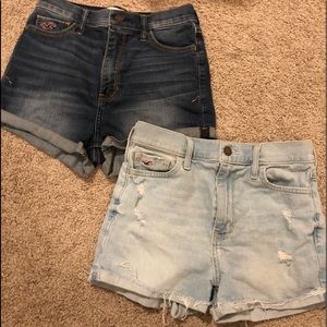 2 Pairs of Hollister High Wasited Shorts